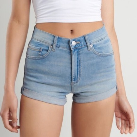 Garage Ultra High Rise Fold-over Shorts - Picture 1 of 7